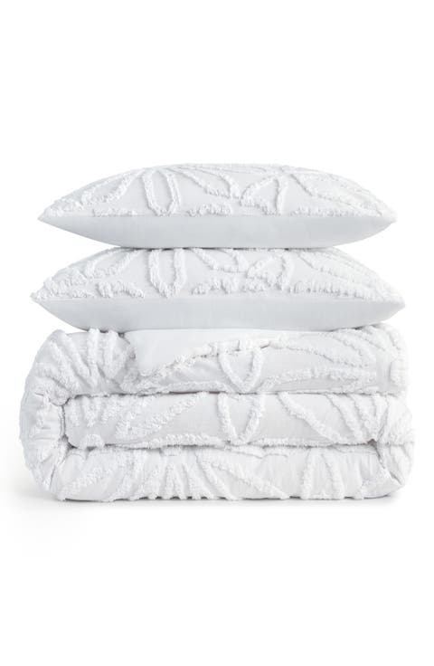 Chenille Medallion Duvet & Sham Set