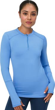 BloqUV Women's Performance Quarter Zip Long Sleeve Crew Shirt