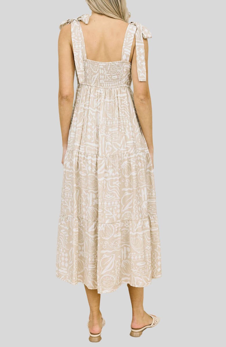 Blu Pepper Square Neck Midi Dress, Alternate, color,