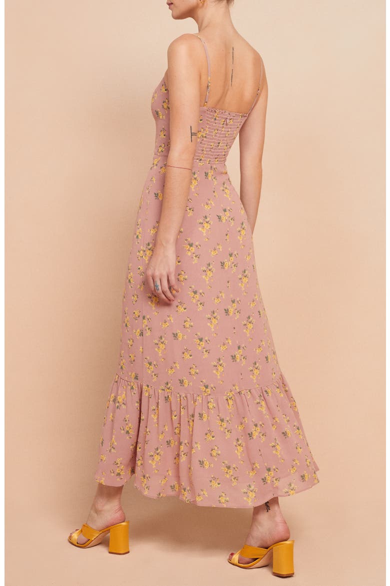 Emersyn Floral Ruffle Hem Maxi Dress, Alternate, color, FRANCES