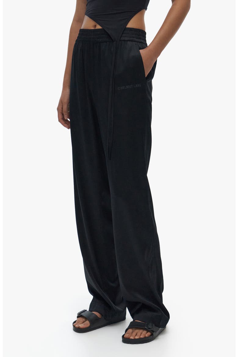 Stretch Silk Pants, Alternate, color, BLACK