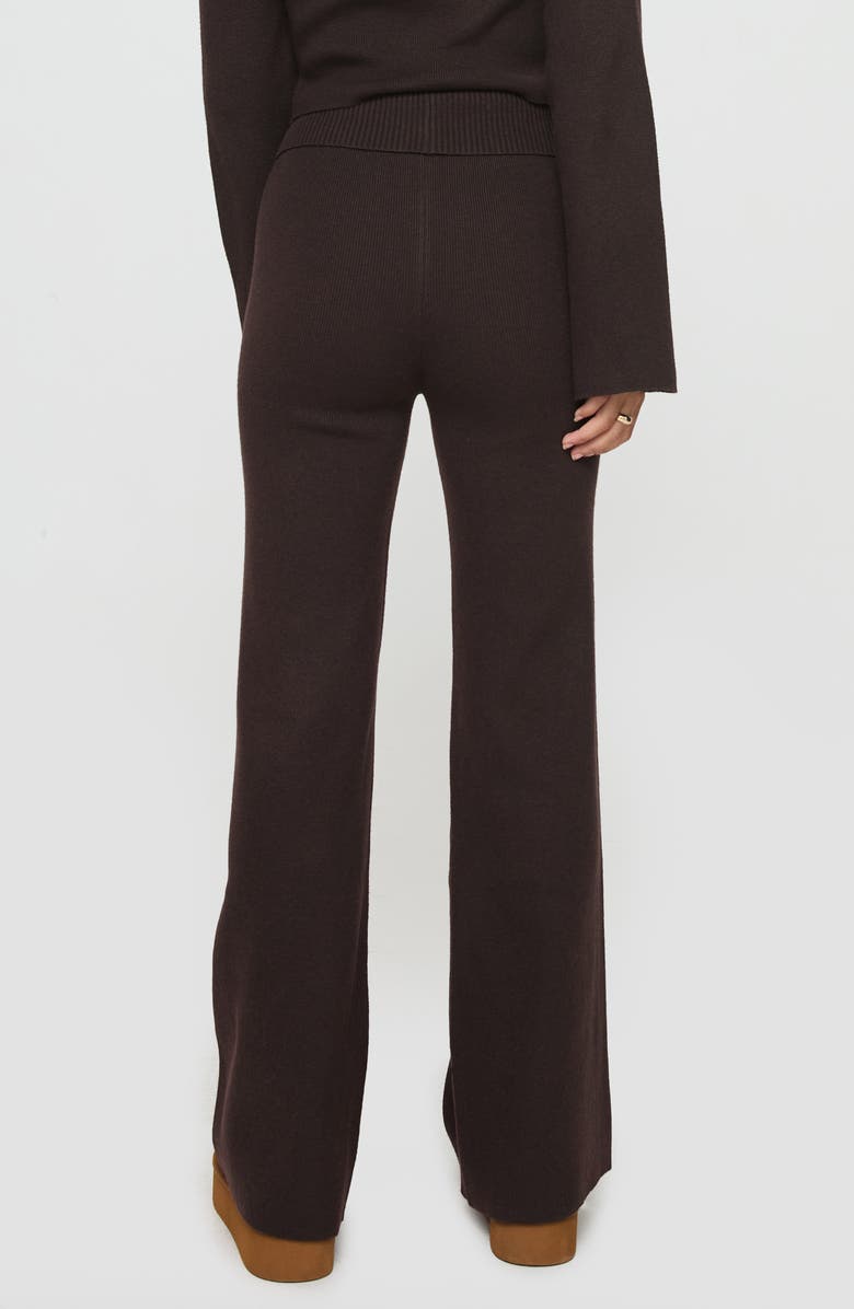 Princess Polly Try Me Wide Leg Knit Pants, Alternate, color, Chocolate