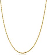 Bliss Diamond 10k Gold 1.5-mm Semi Solid Rope Chain Necklace