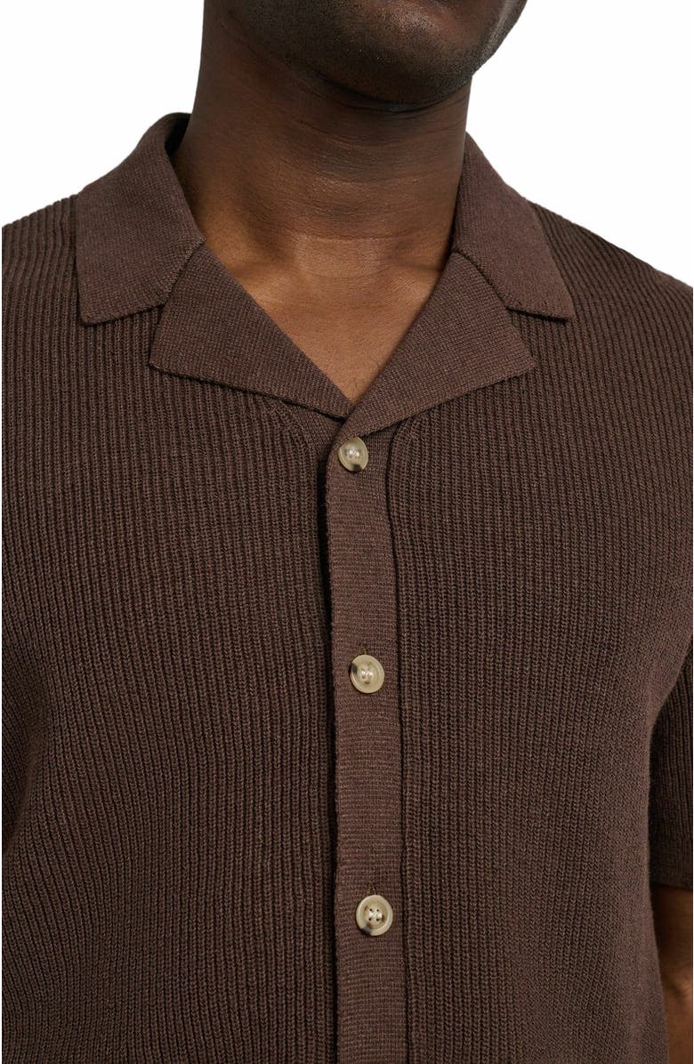 Onia Cotton Linen Knit Camp Shirt, Alternate, color,