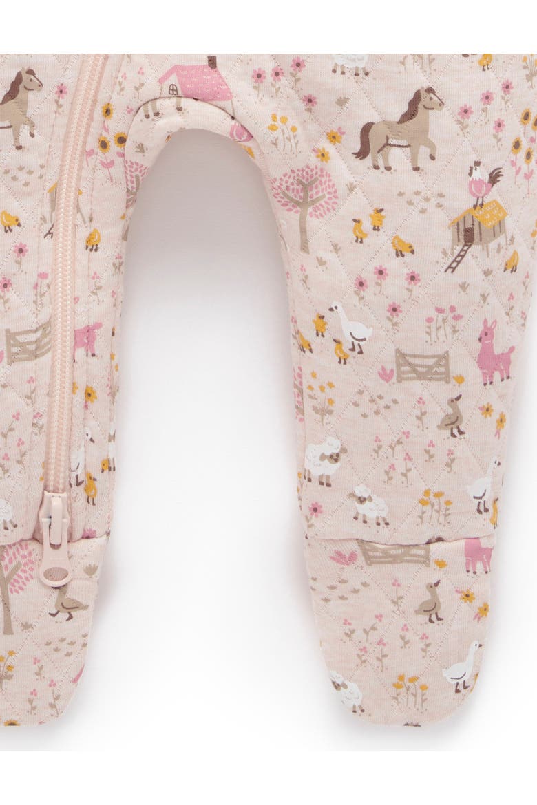 Quilted Coverall Onsie, Alternate, color, Farmhouse Print