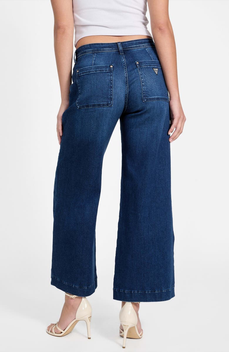 GUESS Zoya Crop Wide Leg Jeans, Alternate, color, 