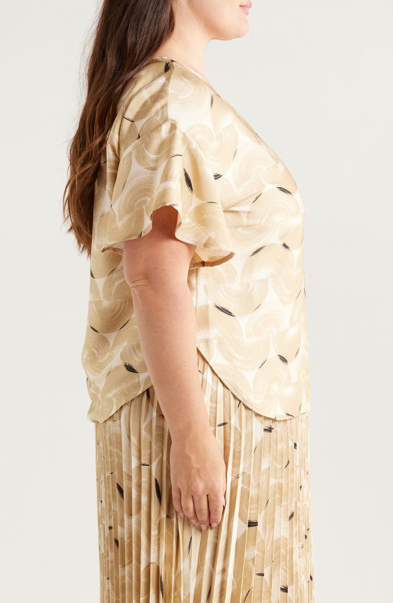 Anne Klein Flutter Sleeve Top, Alternate, color, 