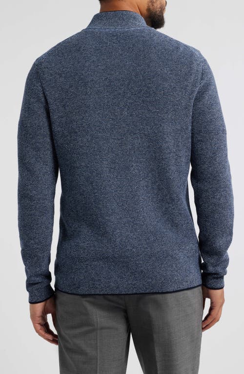Jack Victor Daulac Quarter Zip Pullover In Navy