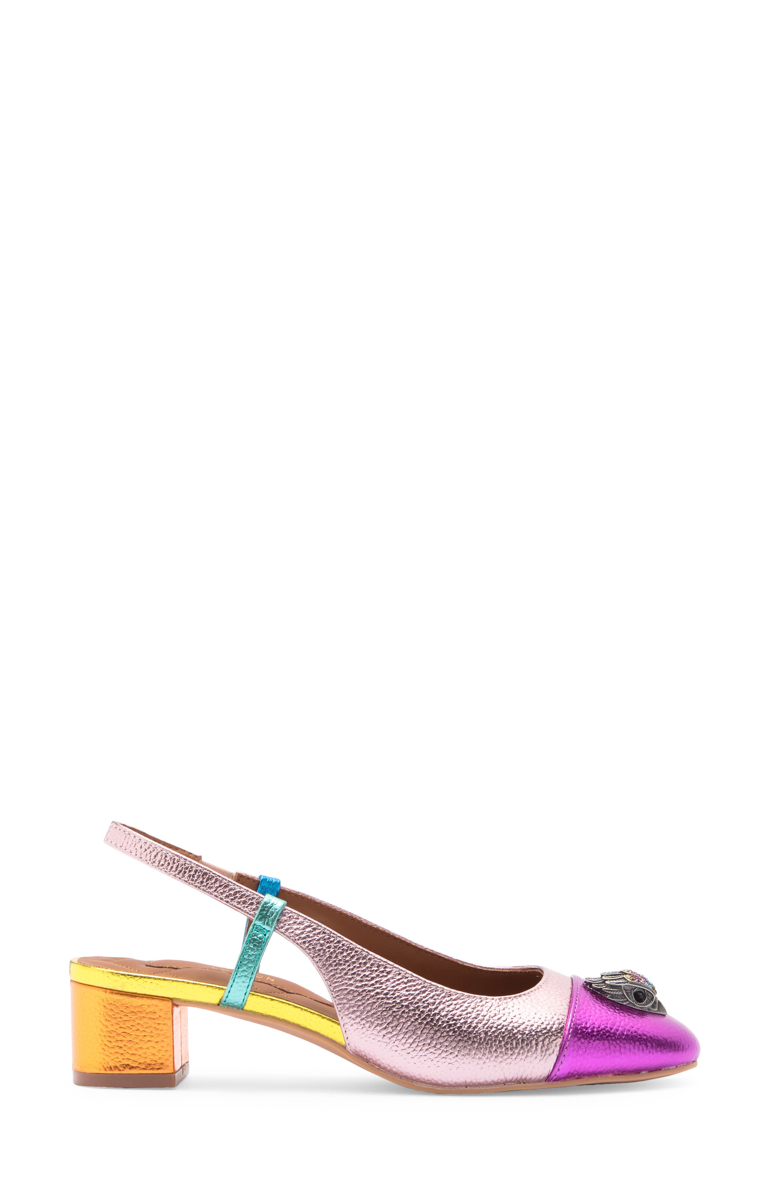 Kurt Geiger London Sloane Slingback Pump, Alternate, color, Pink Multi