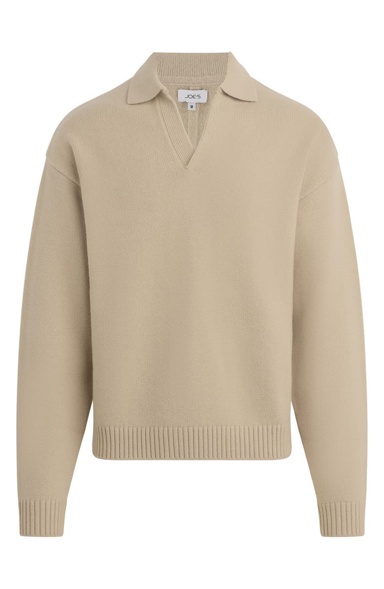 Joe's Relaxed Johnny Collar Wool Sweater, Alternate, color, Simply Taupe
