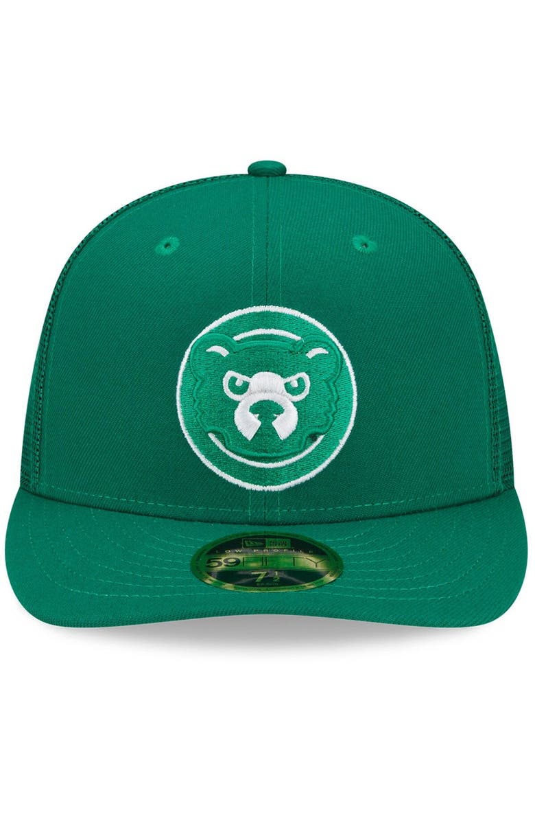 New Era Men's New Era Green Chicago Cubs 2022 St. Patrick's Day Low Profile 59FIFTY Fitted Hat, Alternate, color, Green