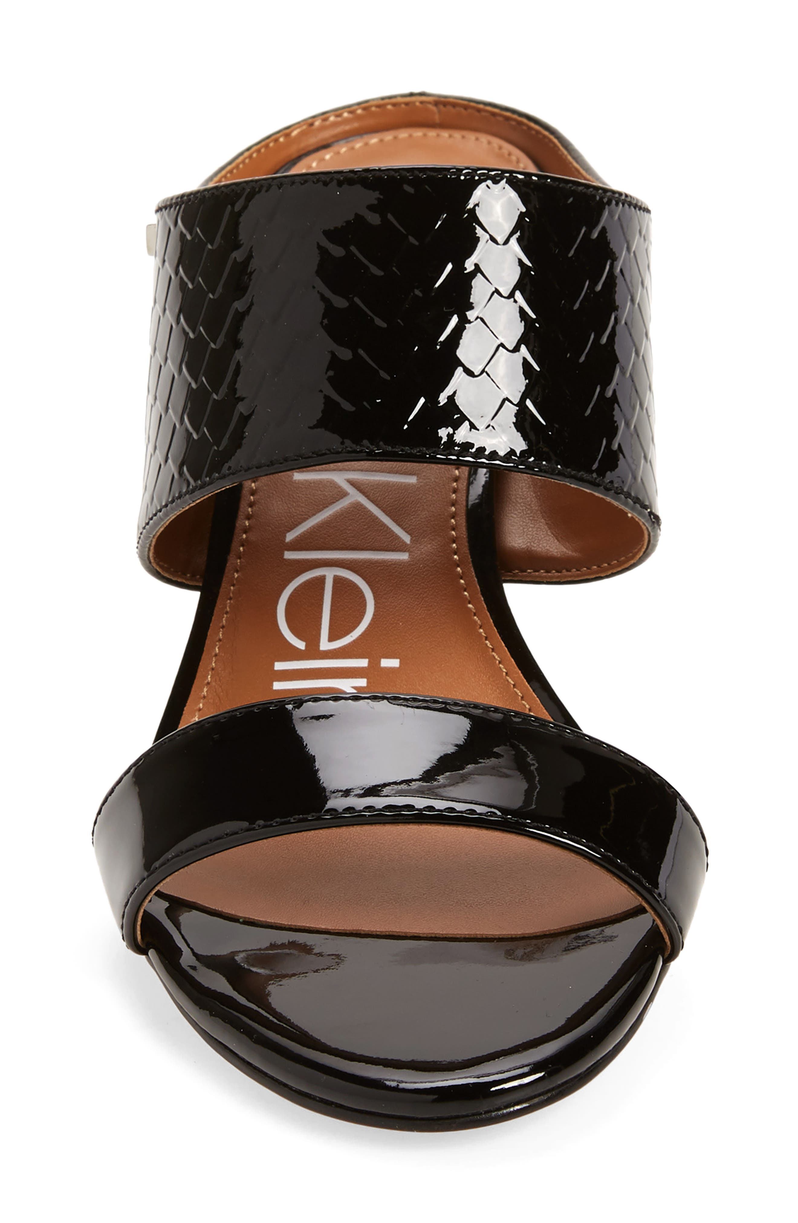 'Cecily' Sandal, Alternate, color, BLACK PATENT LEATHER