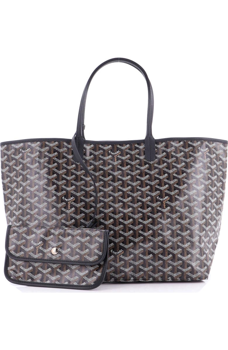 Pre-Owned Goyard Saint Louis Tote Coated Canvas PM, Alternate, color, Black