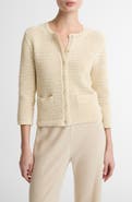 Vince Cotton Open Stitch Cardigan