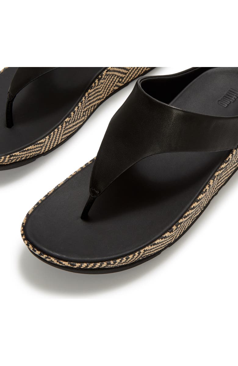 FitFlop Lulu Lux Graph-Weave TP Sandal, Alternate, color, Black