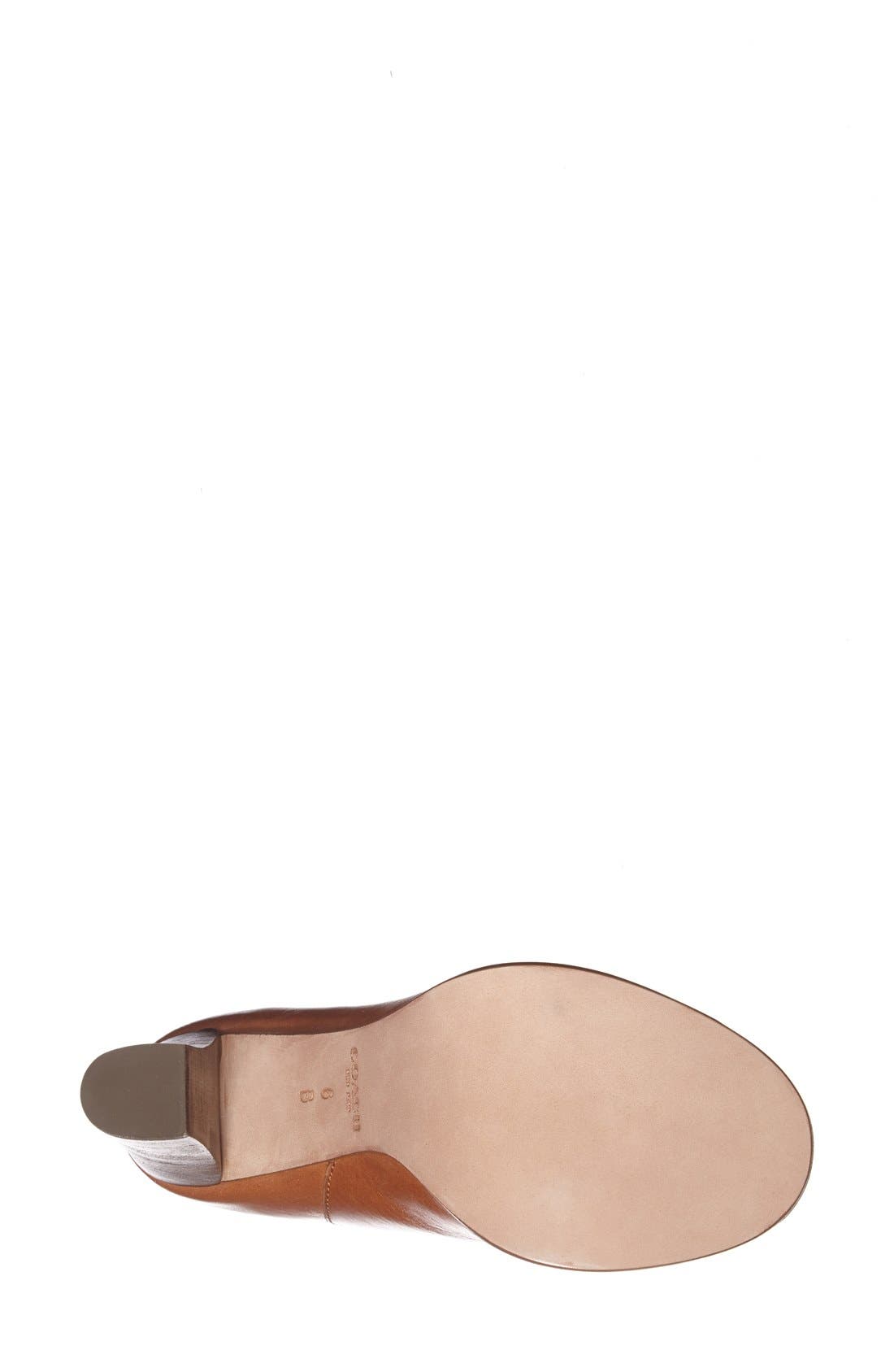 'Labelle' Leather Bootie, Alternate, color, CINNAMON