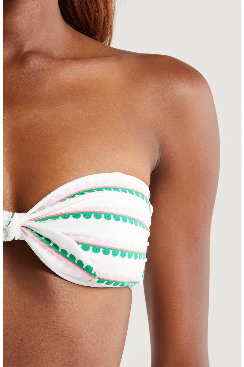 Ava Bandeau Bikini Top, Alternate, color, KIBEBI FRAGARIA