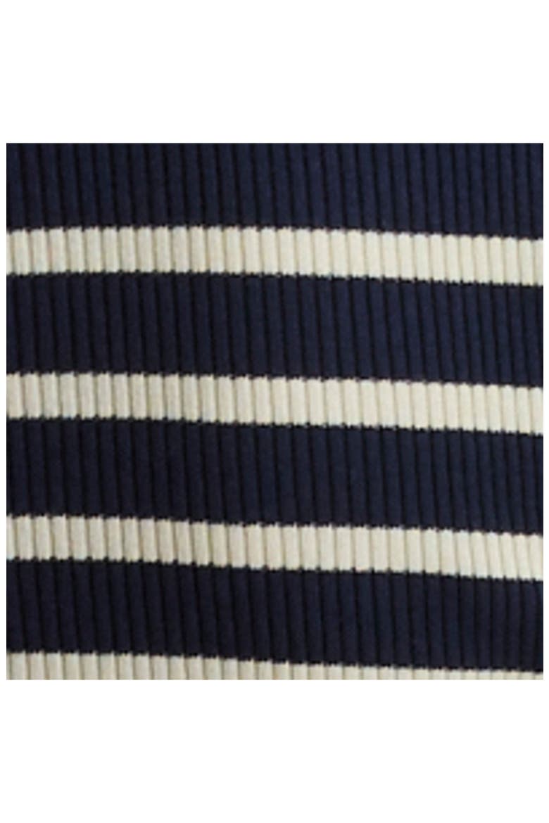 The Kaitlyn Cotton Rib Maternity Dress, Alternate, color, Navy/White Stripe