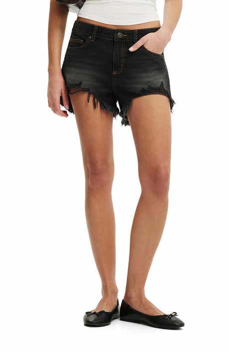 Saturday Low Rise Denim Cutoff Shorts