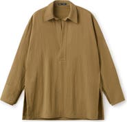 MANGO Oversize Popover Shirt