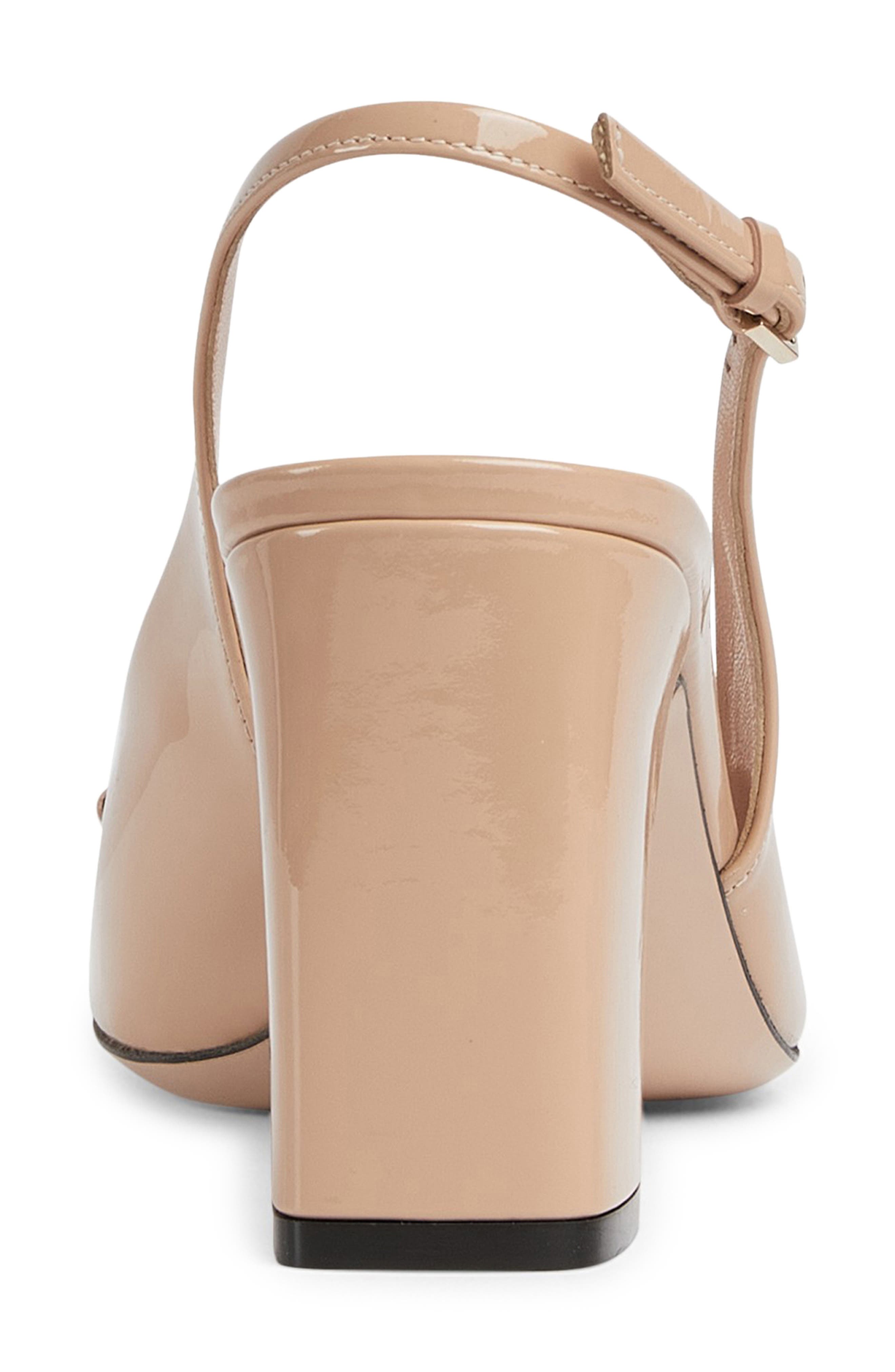 Gucci Lady Horsebit Slingback Pump, Alternate, color, Pink Sand