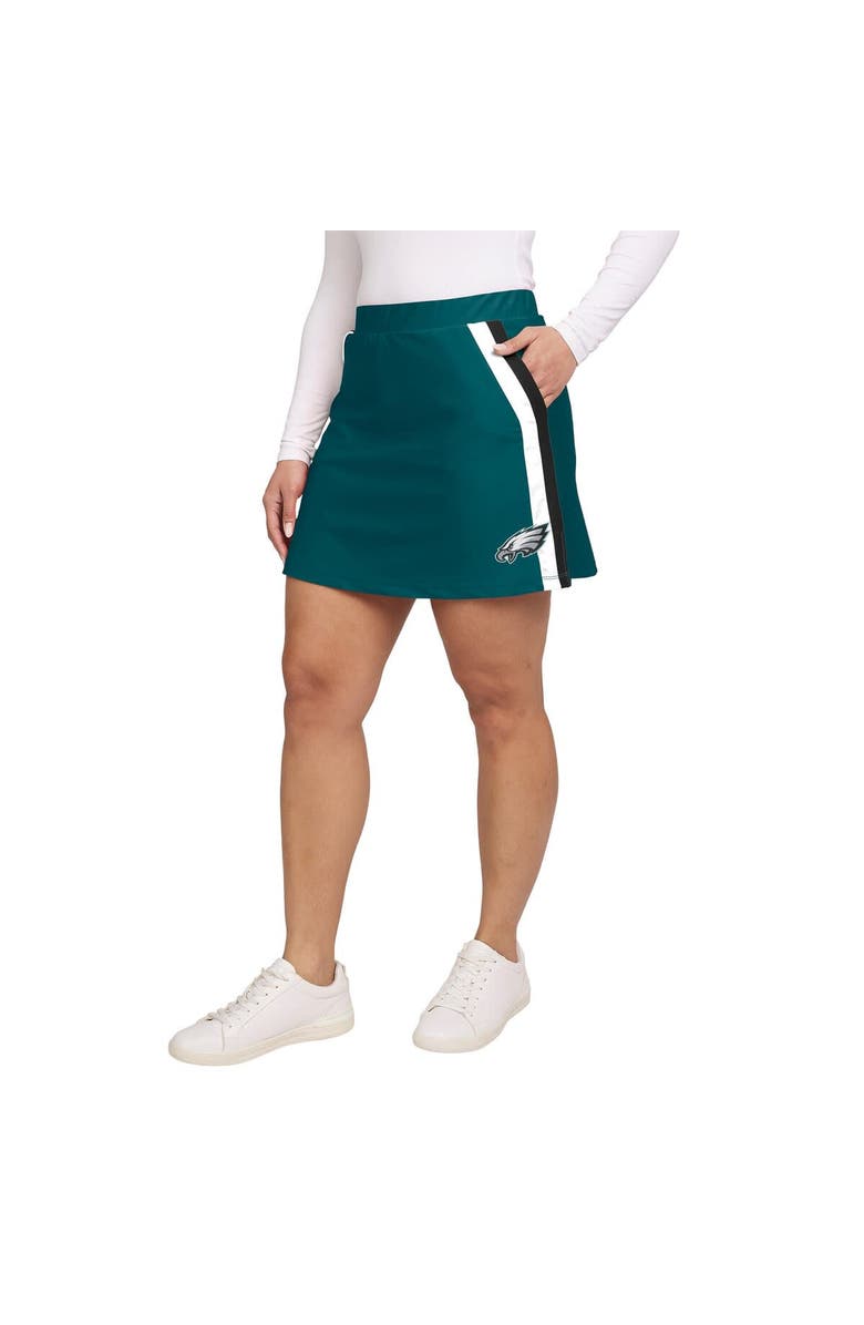 WEAR by Erin Andrews Women's WEAR by Erin Andrews Midnight Green Philadelphia Eagles Stripe Skort, Alternate, color, Green