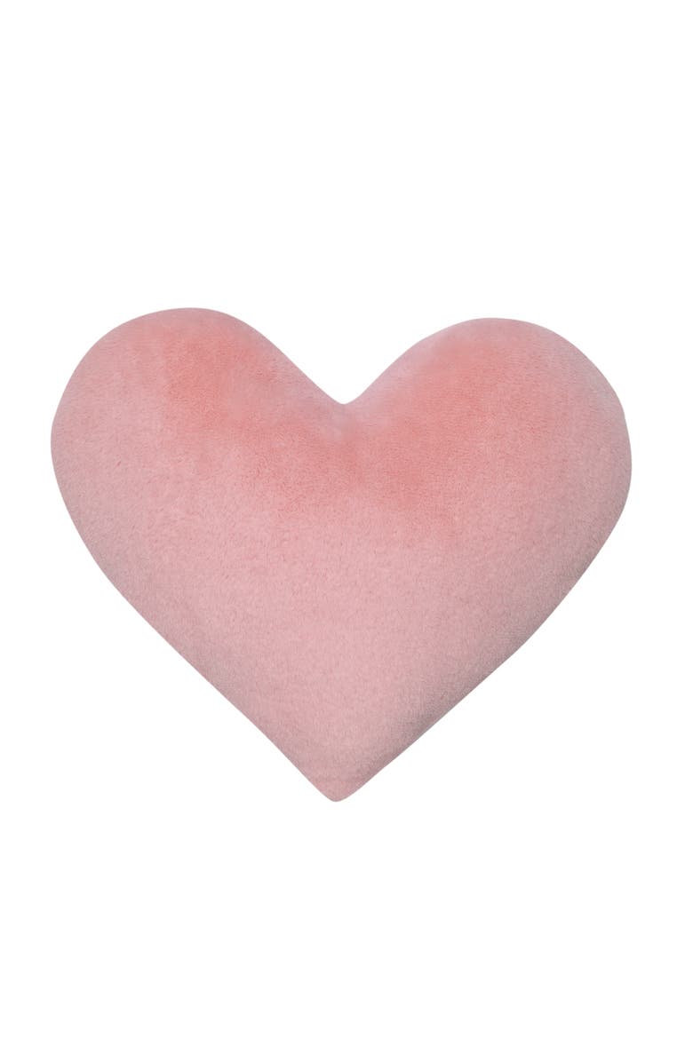 Lambs & Ivy Signature Heart to Heart Soft Decorative Pillow, Main, color, Pink