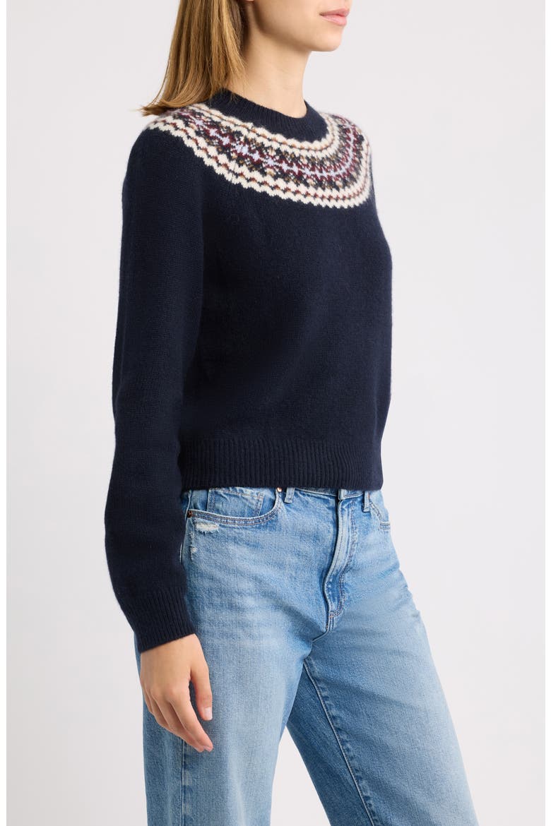 Boniface Cashmere Sweater, Alternate, color, NAVY