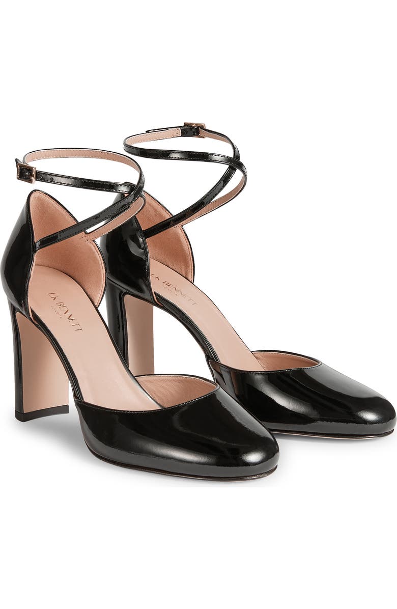 LK Bennett Adaline Ankle Strap Pump, Main, color, Black