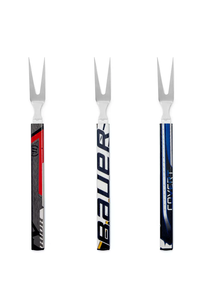 Hockey Stick BBQ Set Set of 4 Tools by Requip'd, Alternate, color, Multi