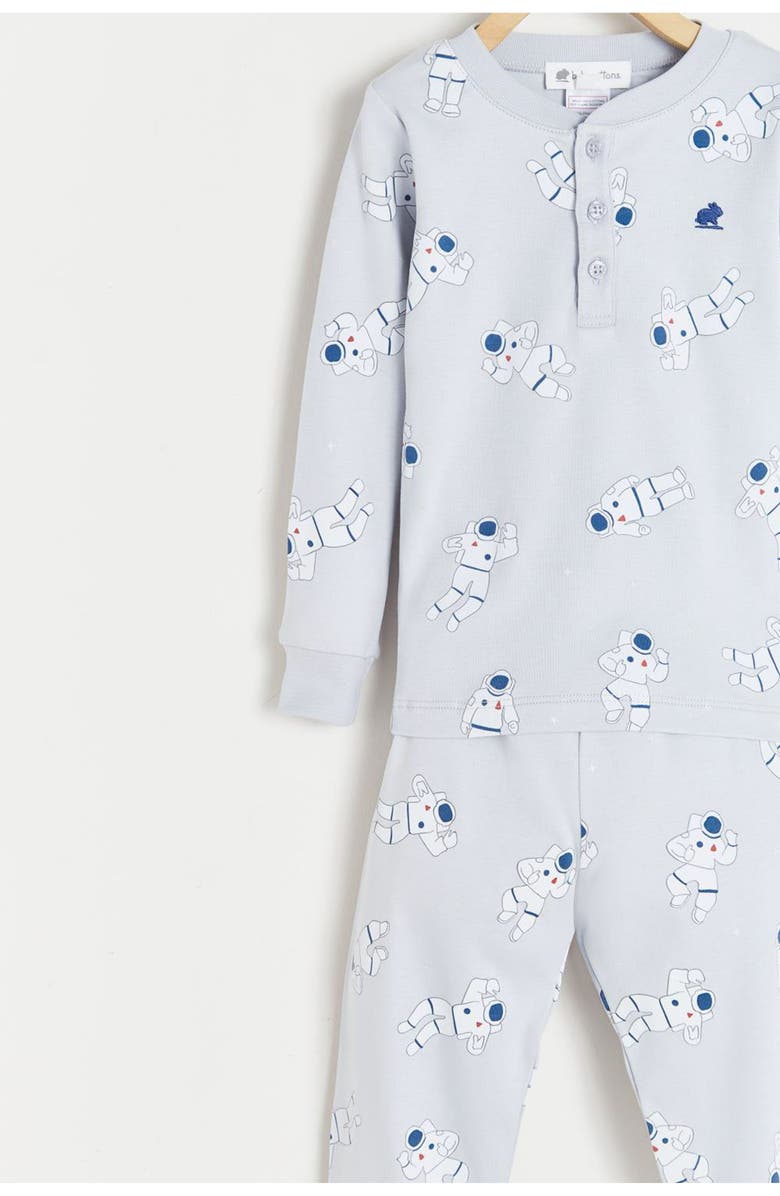 Babycottons Premium Peruvian Pima Cotton Cosmos Glow Snug 2PC Pajamas For Toddler, Alternate, color, Grey