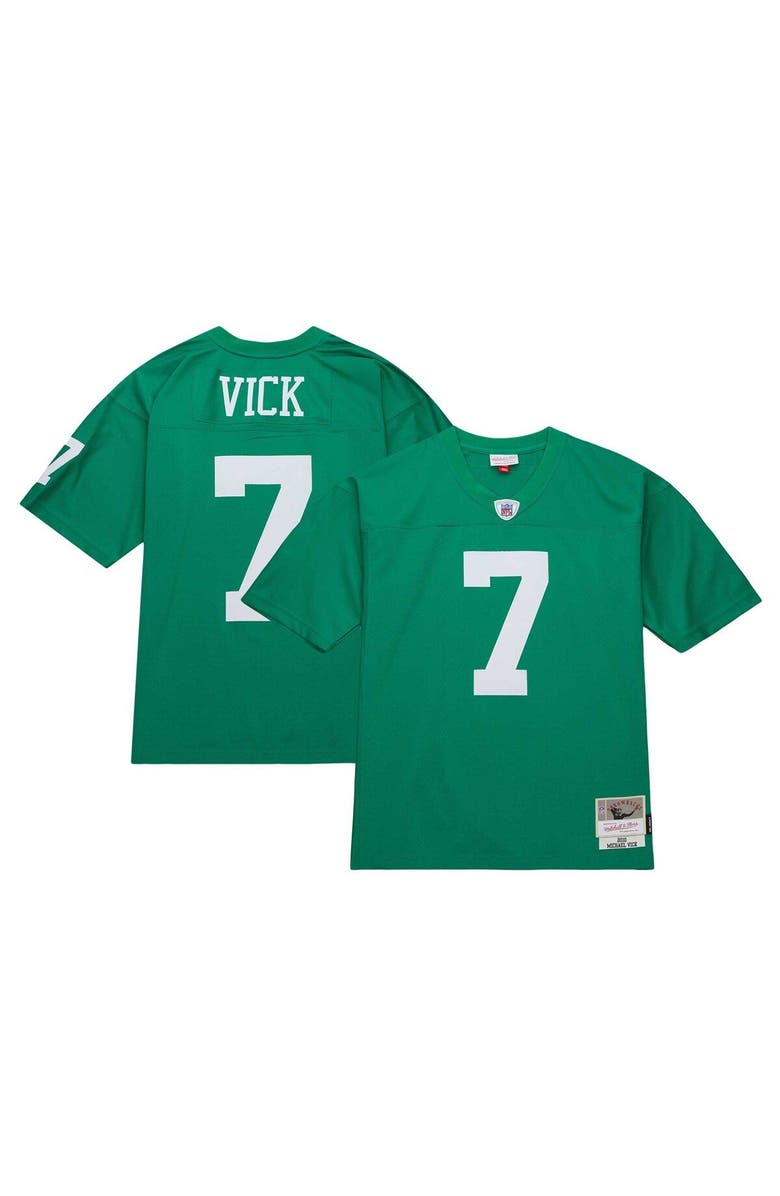 Mitchell & Ness Men's Mitchell & Ness Michael Vick Kelly Green Philadelphia Eagles Legacy Replica Jersey, Alternate, color, 