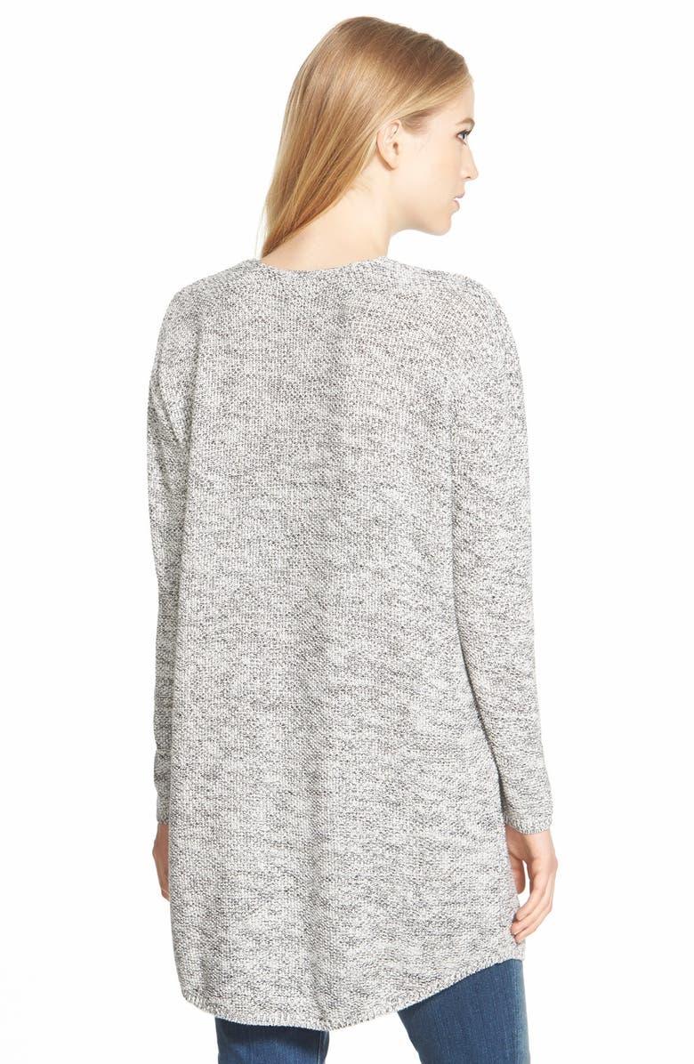 Bobeau V-Neck Tunic Sweater, Alternate, color, 