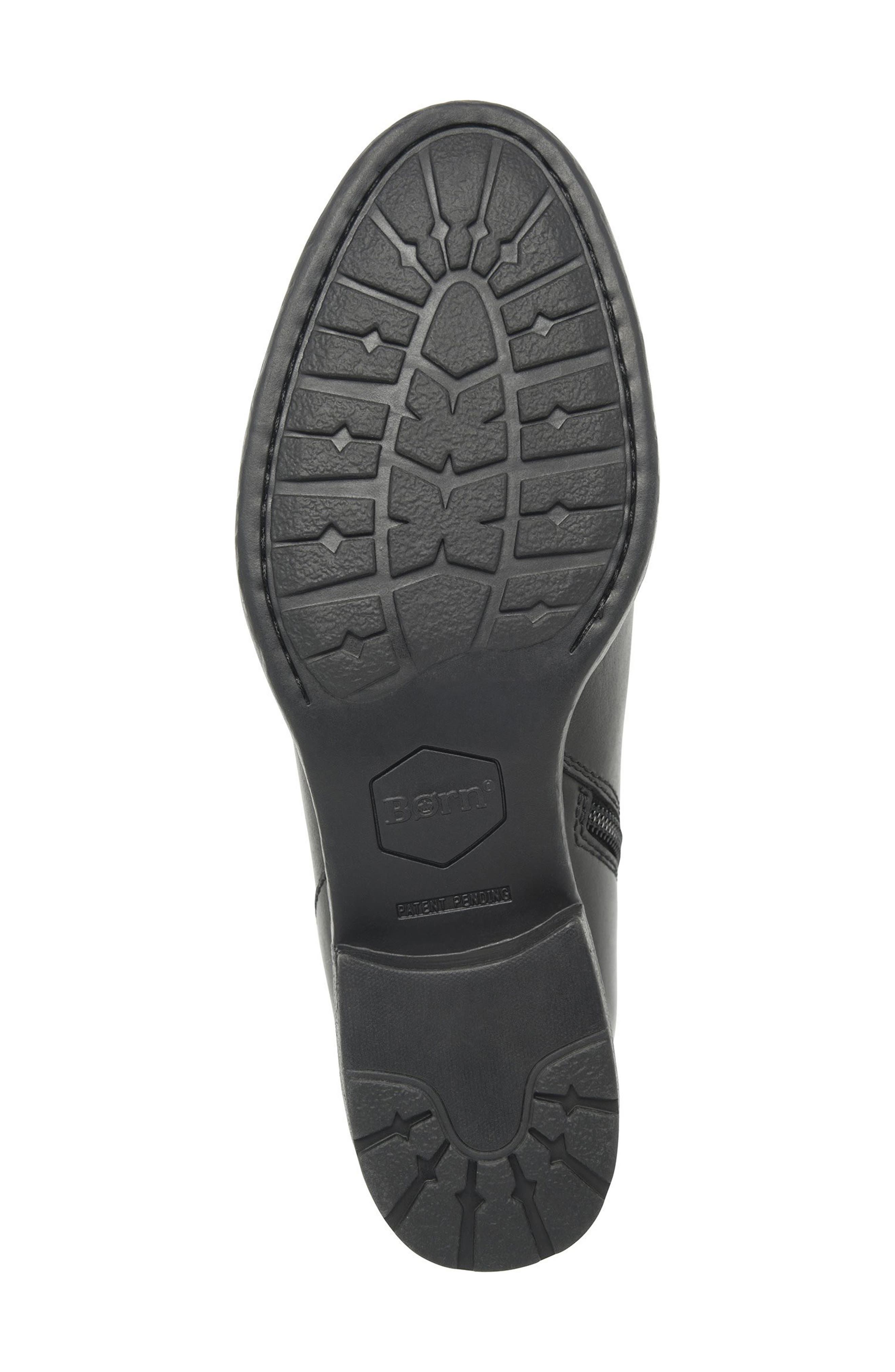 Børn Crosley Side Zip Bootie, Alternate, color, Black Leather