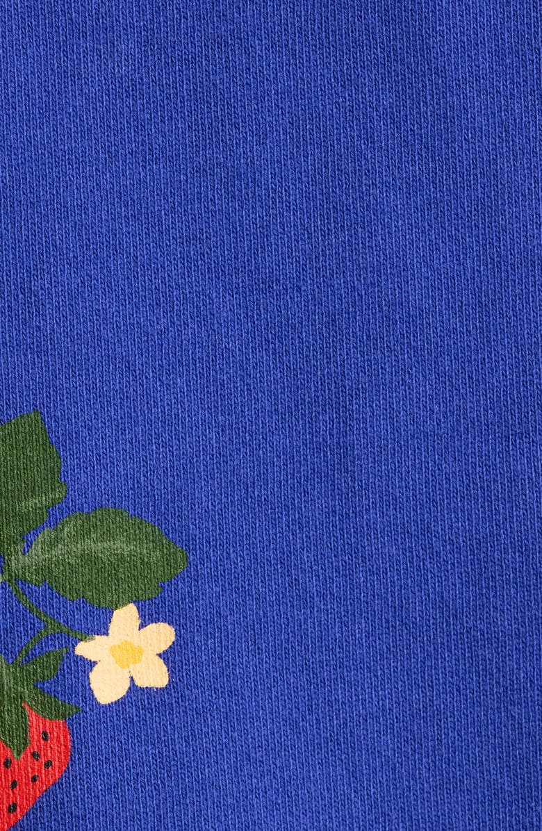 Melody Ehsani Strawberry Print Cotton Hoodie, Alternate, color, 