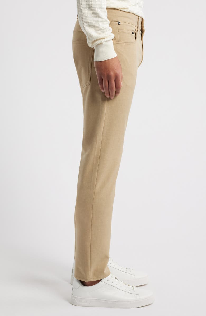 BOSS Delaware Slim Fit Five Pocket Pants, Alternate, color, Light Beige