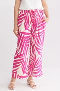 Gemma + Jane Palm Print Pull-On Pants
