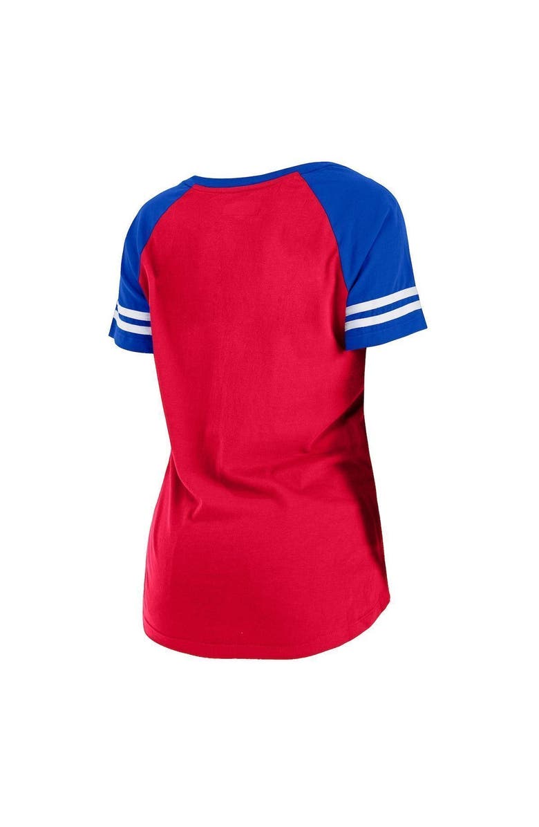 New Era Women's New Era Red/Royal Buffalo Bills Legacy Lace-Up Raglan T-Shirt, Alternate, color, Red