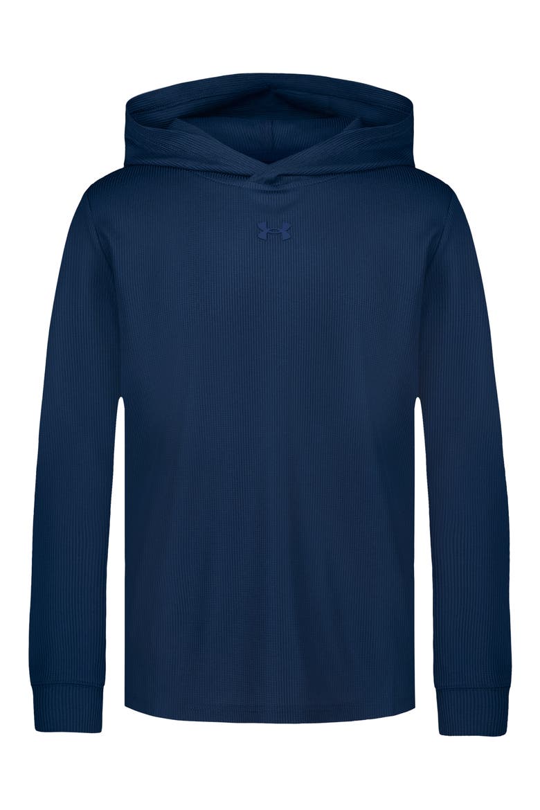 Kids' Thermal Hoodie, Main, color, BLACKOUT NAVY