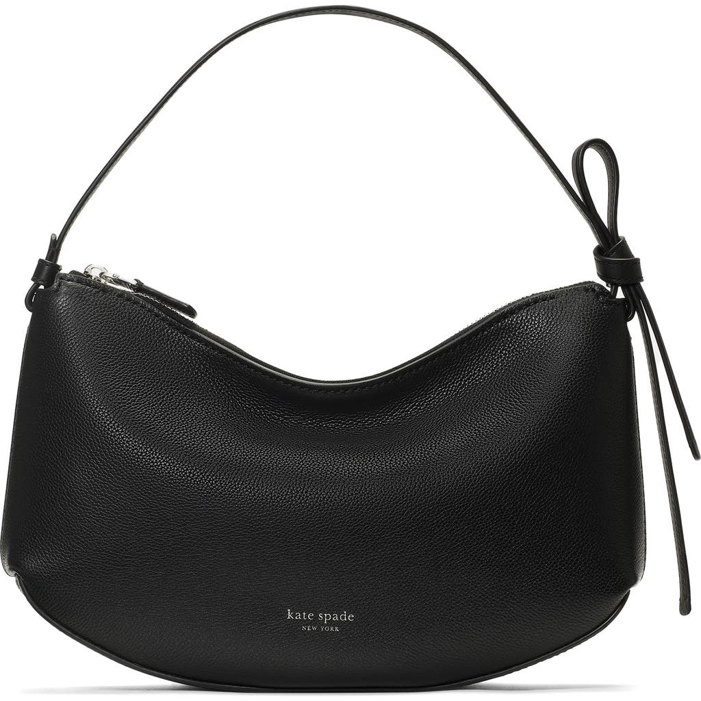 Kate Spade New York Loop Pebble Leather Shoulder Bag In Black