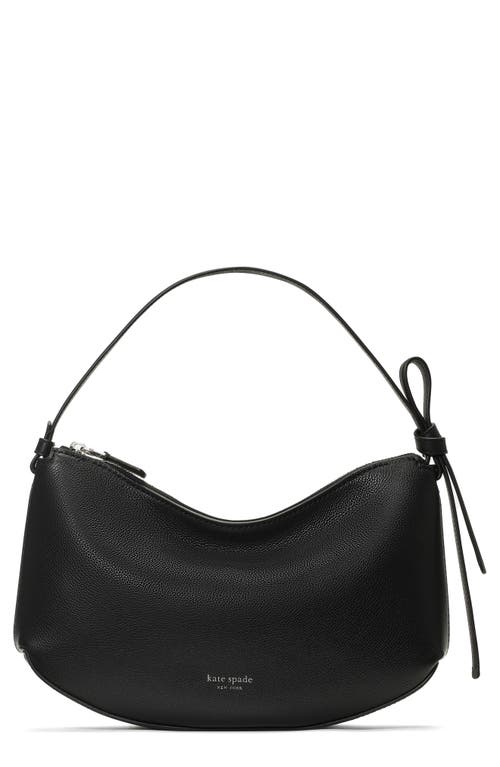 Kate Spade New York loop pebble leather shoulder bag in Black at Nordstrom