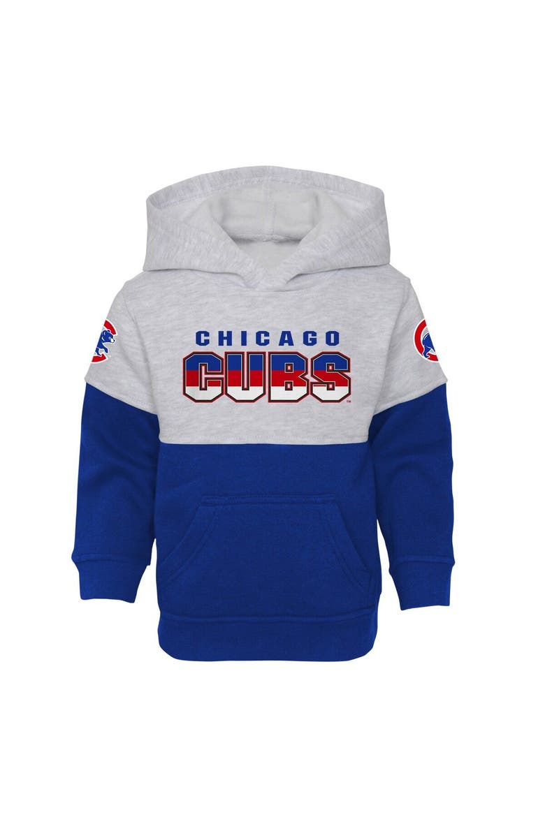 Infant Royal/Heather Gray Chicago Cubs Playmaker Pullover Hoodie & Pants Set, Alternate, color, Royal