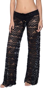 PQ SWIM Malibu Lace Cover-Up Pants