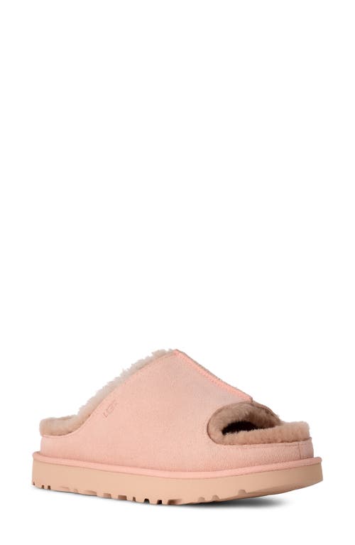 Ugg(r) Greenport Genuine Shearling Lined Slide Sandal In Pink