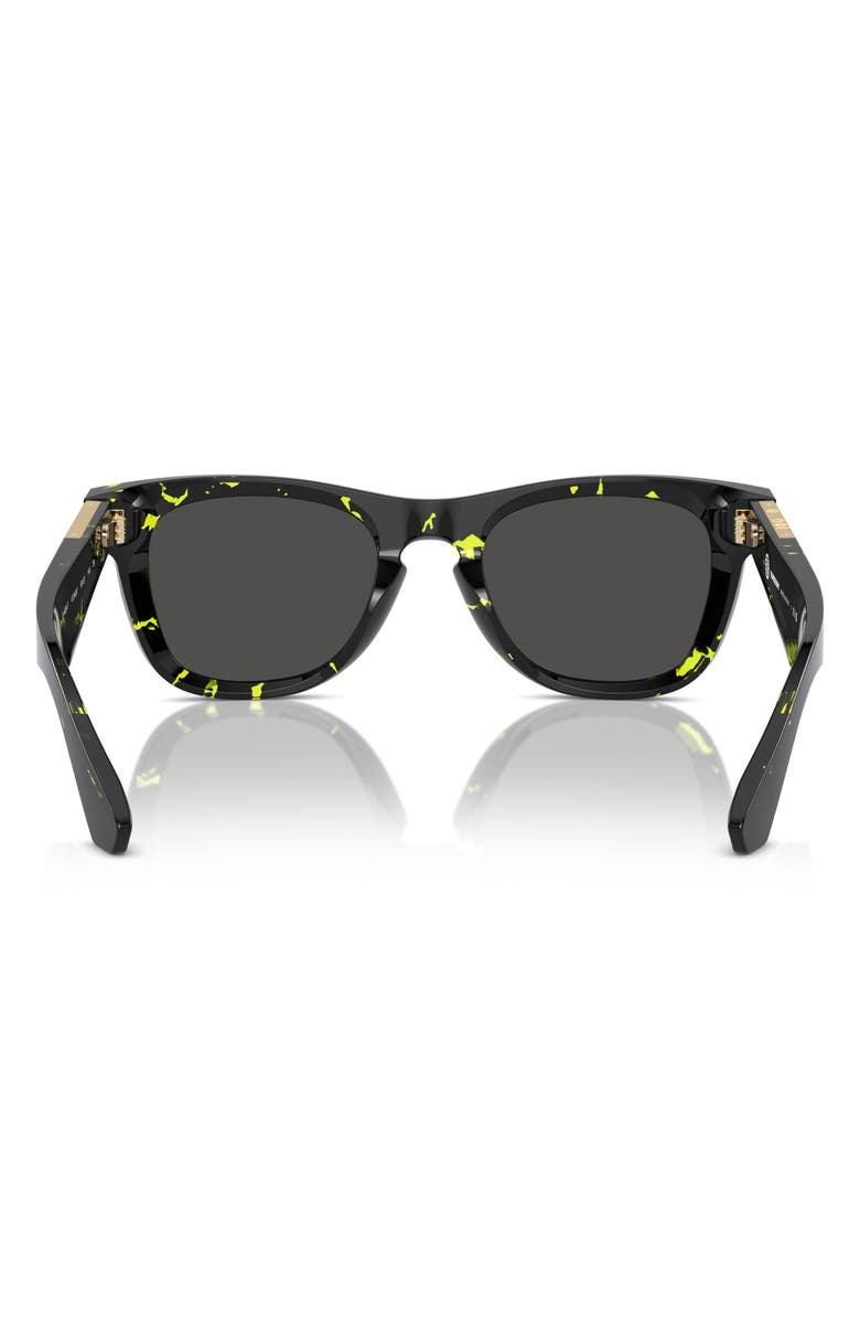 Burberry 50mm Square Sunglasses, Alternate, color, Green Havana