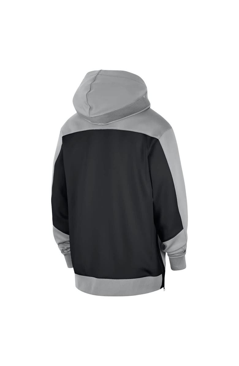 Nike Men's Nike Silver San Antonio Spurs Authentic On-Court Showtime Performance Full-Zip Hoodie, Alternate, color, 