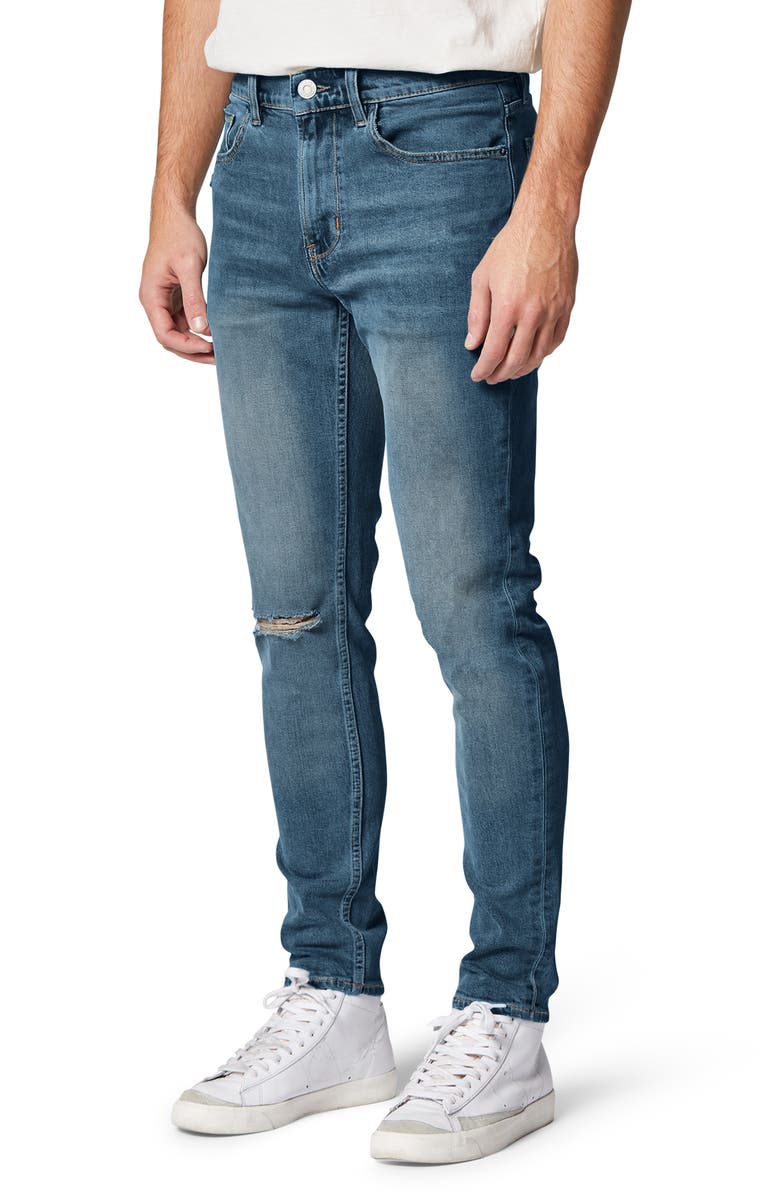 Hudson Jeans Zack Ripped Skinny Fit Jeans, Alternate, color, 