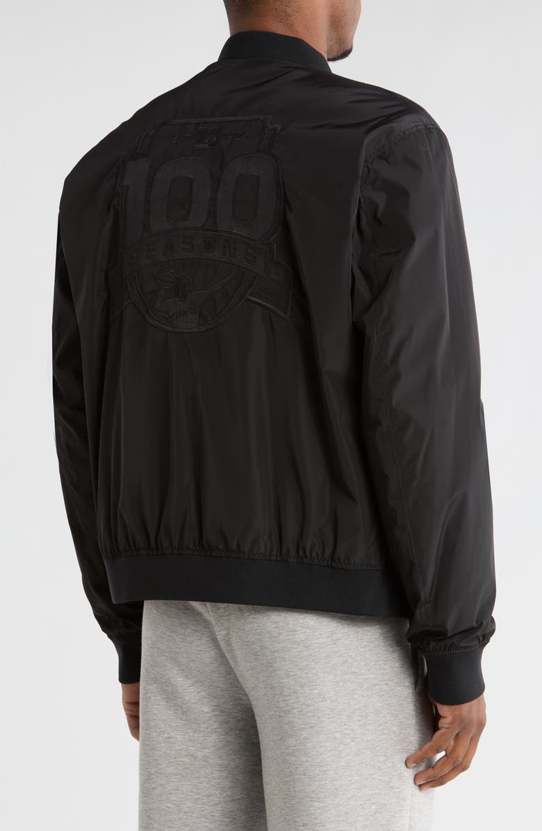 BOSS x NFL New York Giants Bomber Jacket, Alternate, color, Black