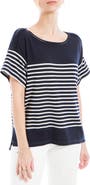 MAX STUDIO Stripe Boatneck T-Shirt