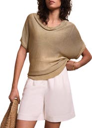 MINT VELVET Metallic Knit Top